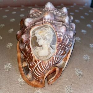 Conch shell cameo